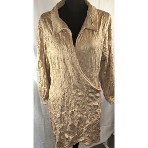 PrettylLittleThings Shirtdress Women's Birch Tan Side Zip